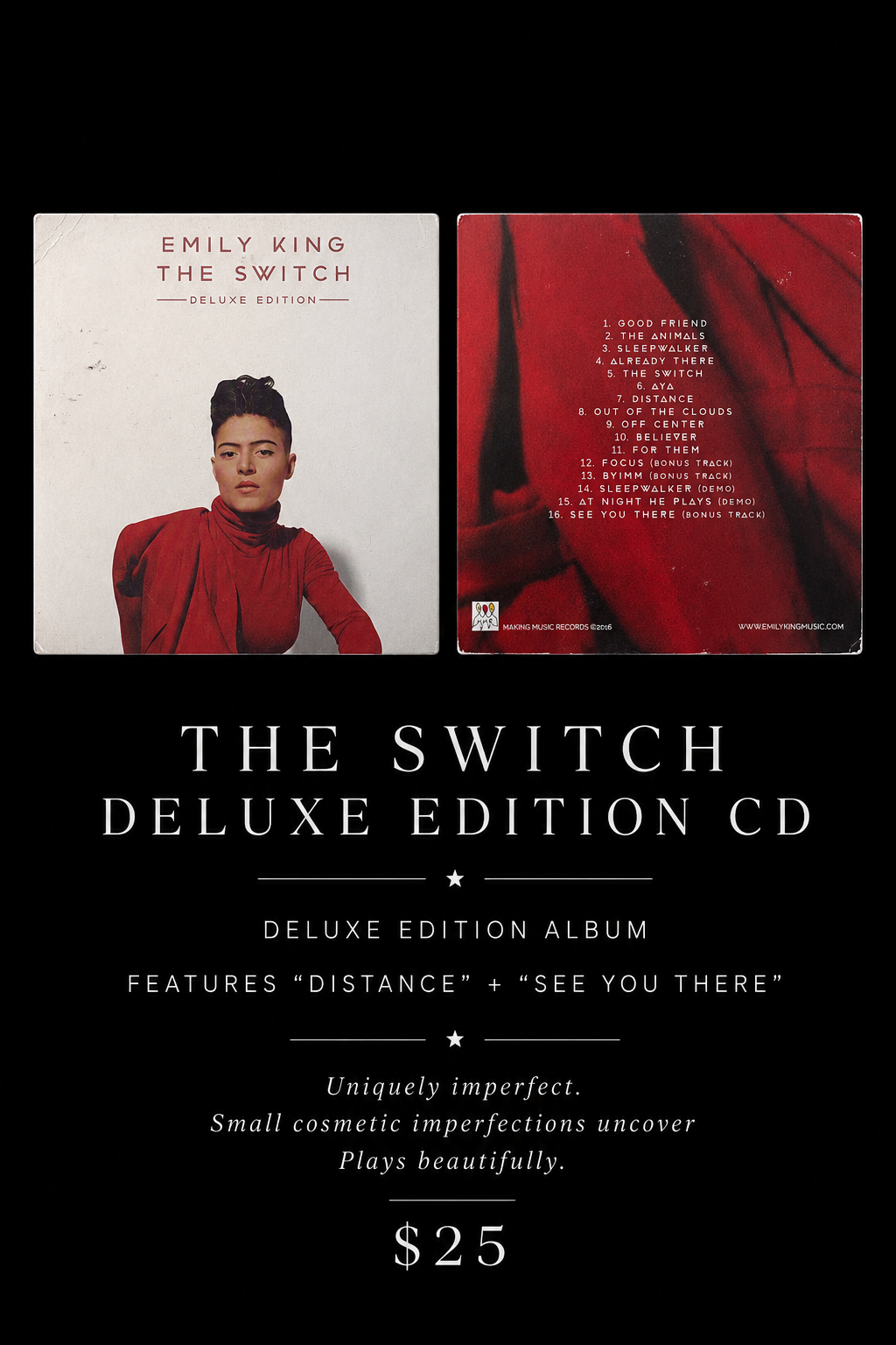 ⸻Emily King – The Switch (Deluxe Edition) CD Uniquely Imperfect Edition • Limited Availability
