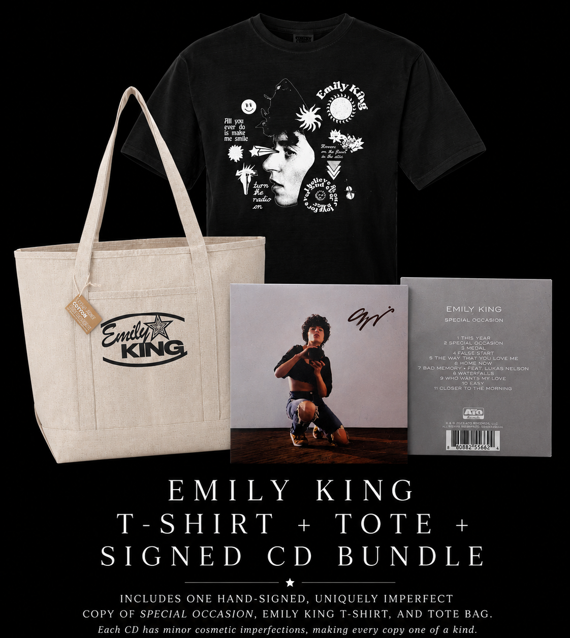 Emily King T-Shirt + Tote + Signed CD Bundle