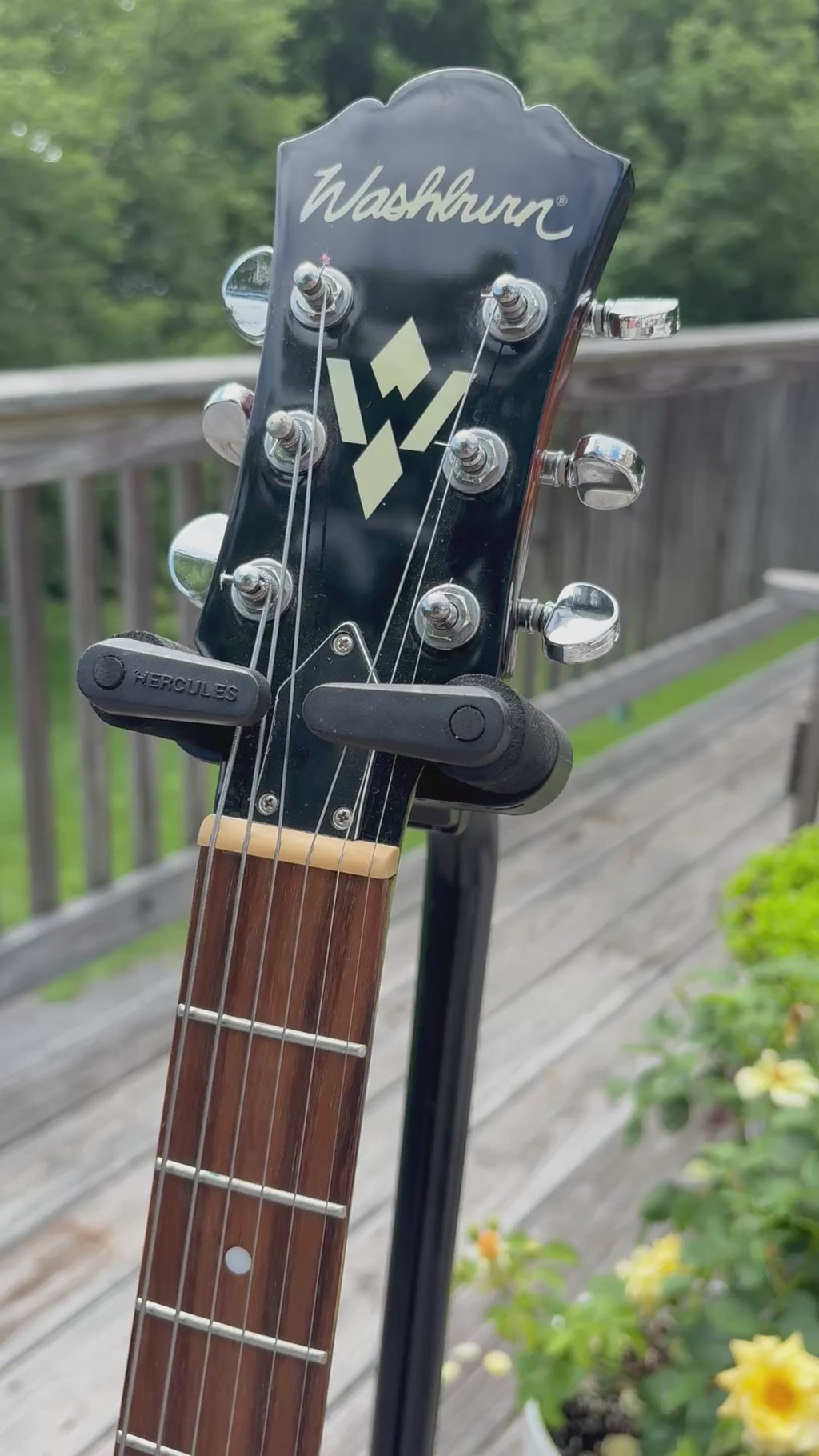 Emily King’s Washburn Hollow Body Guitar